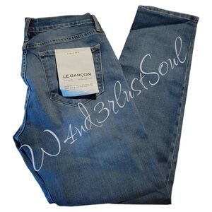 Frame Denim Le Gracon Mid Rise Straight Leg Size 27 NWT